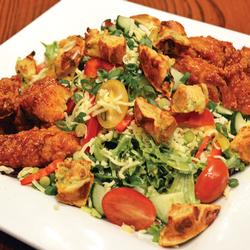 CHICKEN 'N WAFFLES SALAD 