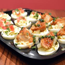 HALF & HALF DEVILED EGGS PLATTER (12)