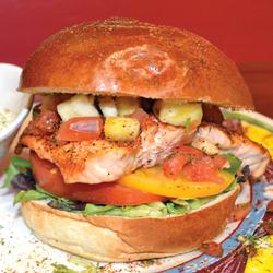 BLACKENED SALMON SANDWICH