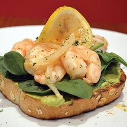 NAPTOWN PICKLED SHRIMP AVOCADO TOAST 