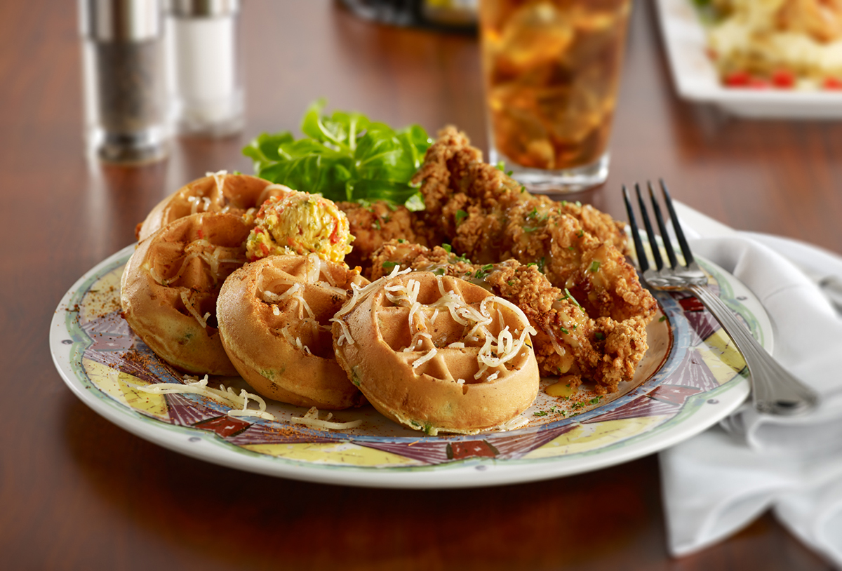 Miss Shirley's Signature Dishes - Benne Seed Chicken 'N Waffles