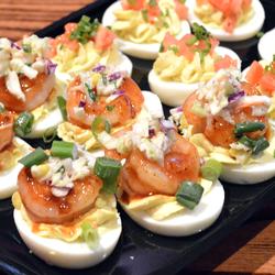 HALF & HALF DEVILED EGGS PLATTER (12)