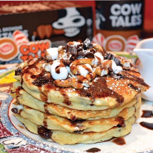 REINDEER TRACK PANCAKES with Cow Tales®